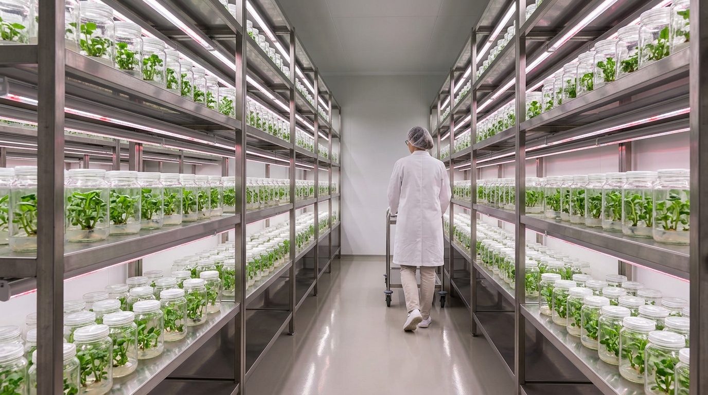 Материал ECOLED-BIO: Дальний красный спектр и морфогенез картофеля in vitro: результаты опыта