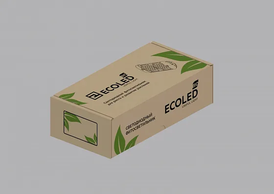 Фитосветильник ECOLED-BIO-140-235W-xx F-UniversaLED, Упаковка UniversaLED — вид спереди